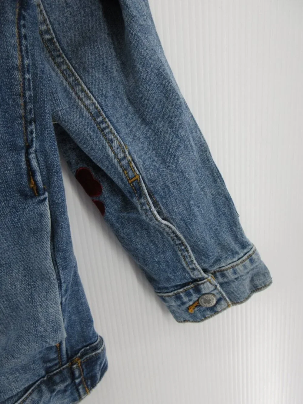 Lucky Brand Jacket Medium Trucker Dungarees Y2K Denim Spell Out Moto